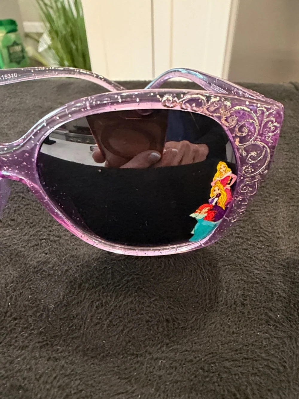 Source Unknown Purple Glitter Kids Sunglasses